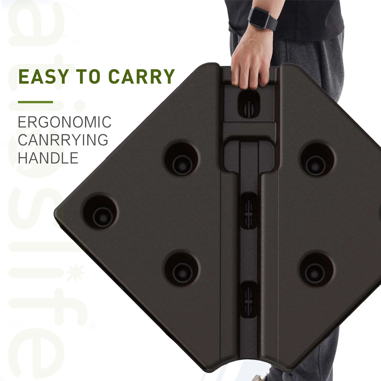 Patioslife 430 lbs (195kg) Large Base with Wheels for Aegis Pro™ 2-Tier Cantilever Umbrella