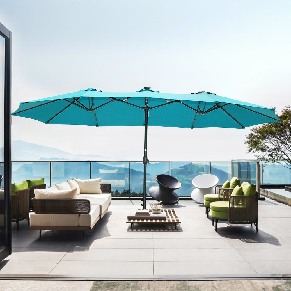 Patioslife Horizon Haven™ 15'x 9' Double-Sided Patio Umbrella