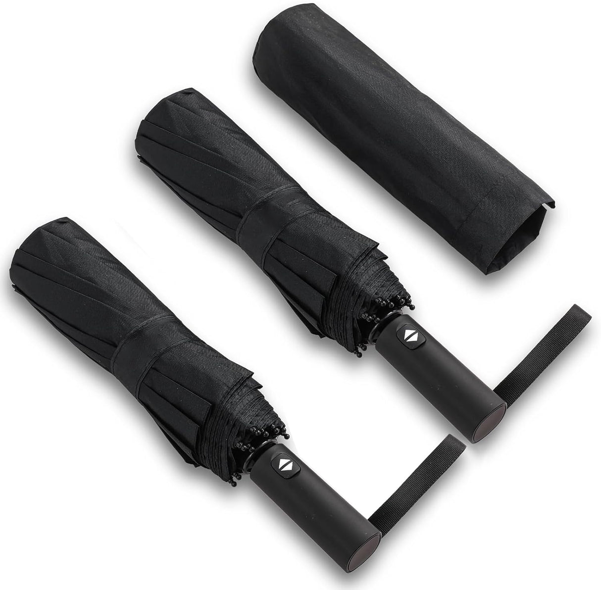 Patioslife 46-Inch Large Windproof Travel Umbrella with 12 Ribs, for Commuting, Business, and Outdoor Use