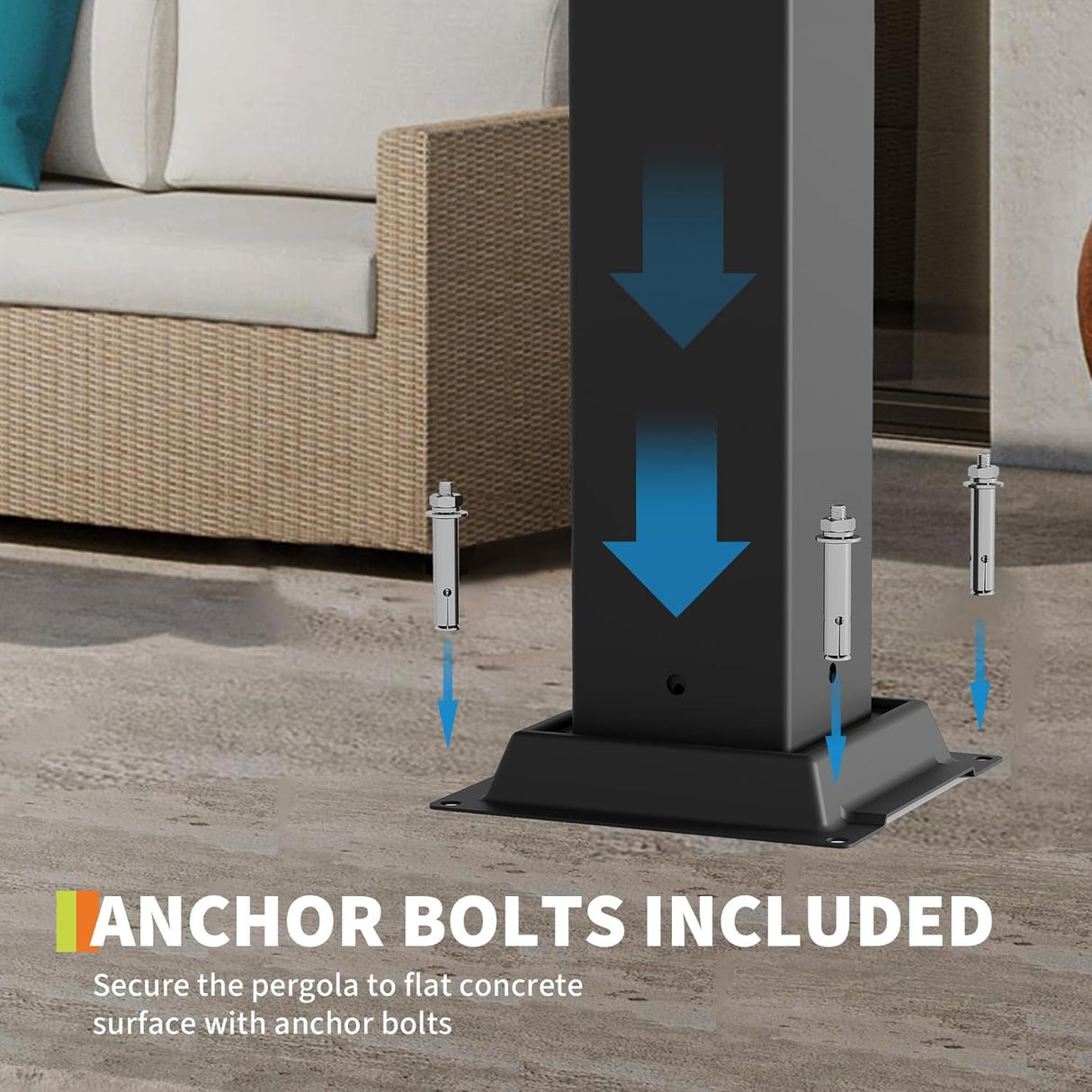 Patioslife Atlantic™ | Aluminium Louvered Pergola with Adjustable Roof, Freestanding All-Weather Shelter for Deck, Patio & Poolside