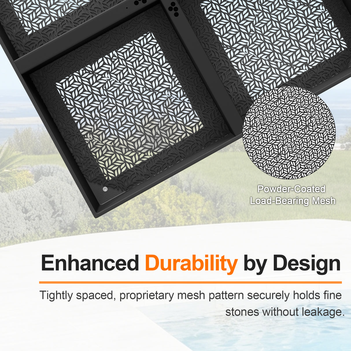 Patioslife Heavy-Duty Cantilever Umbrella Base with Wheels and Lock up to 880lb, Decorative Modular Rolling Stand Compatible with Aegis Series and Most Offset Umbrellas, for Patio, Garden, Lawn and Poolside Use