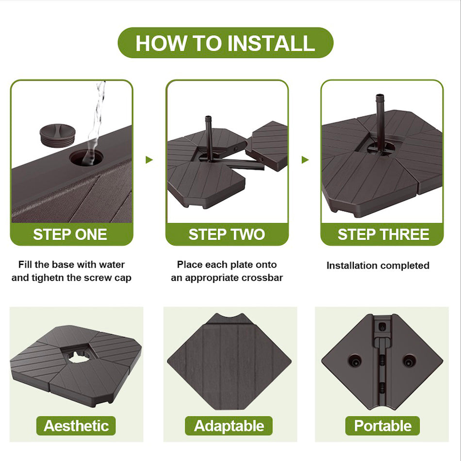 Patioslife Aegis Pro Cantilever Umbrella with LED Lights and Cover, Reinforced & Powder-Coated Aluminium Ribs and Pole — Perfect for Garden & Patio