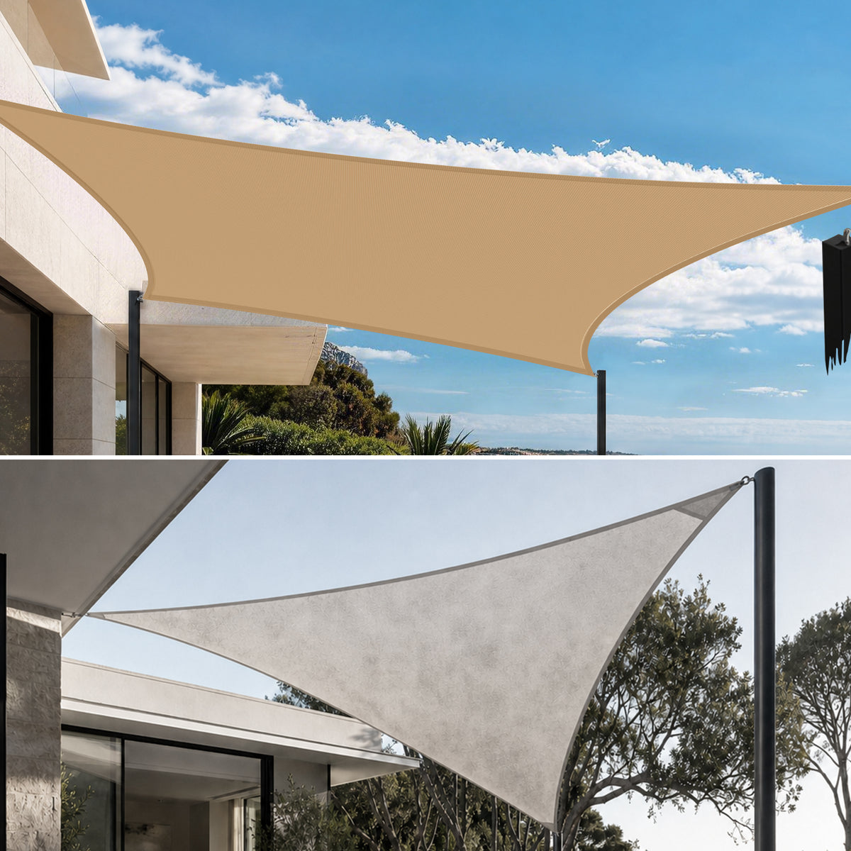 Patioslife Sun Shade Sail – UV Protection Outdoor Patio Canopy with Reinforced Edges