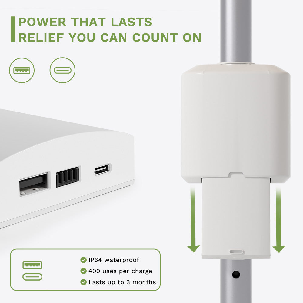 9ft Motorized Patio Umbrella – Remote Control, Easy Tilt Adjustment & Optional Base for Garden, Deck or Poolside Shade