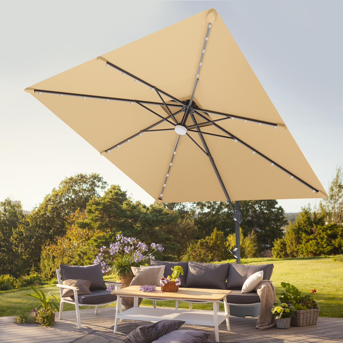 Weighted vs. Wheeled Umbrella Base: Which Is Better for Your Cantilever Umbrella?