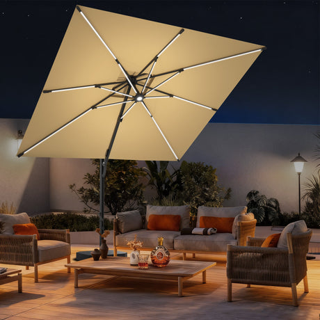 Solar LED Patio Umbrella Ideas: Light Up Your Backyard for Evening Gatherings