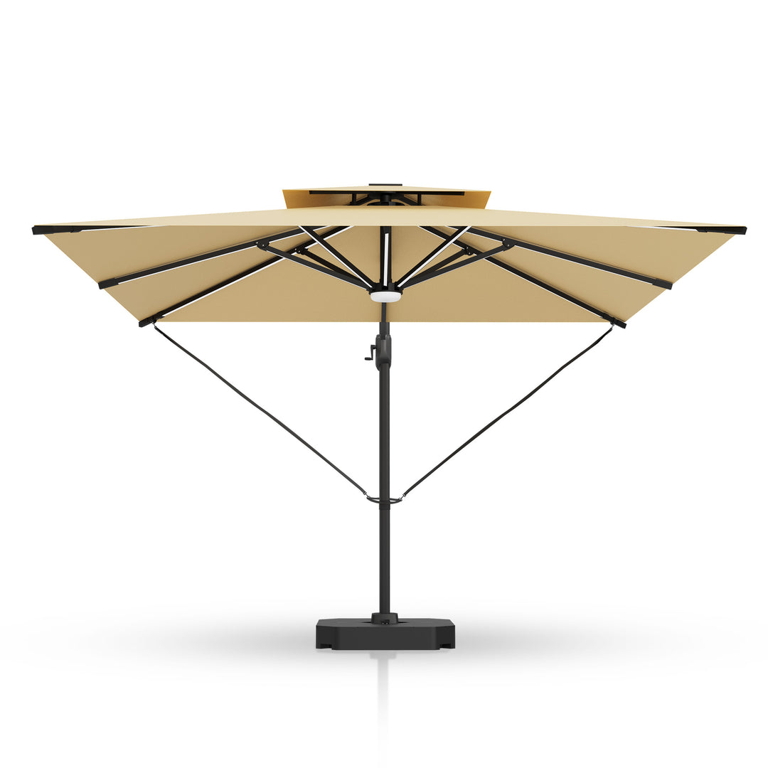 Patioslife Stabilizing Straps for Cantilever Patio Umbrella, Adjustable Wind Support Tie-Down Set