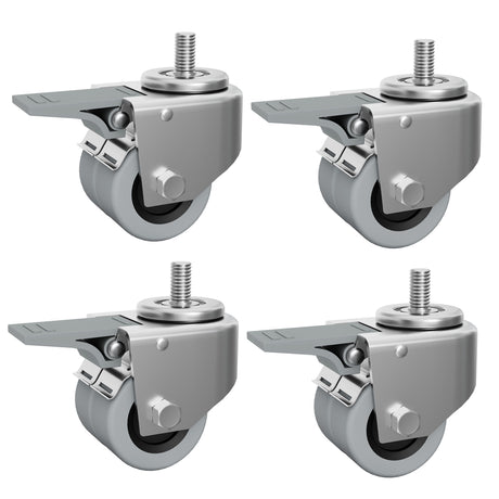 Patioslife Locking Caster Wheels for Cantilever Patio Umbrella Base, Set of 4 Heavy-Duty Swivel Casters