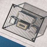 Patioslife Atlantic™ | 10 x 13ft  Heavy-Duty Aluminium Louvered Pergola, Freestanding Weather-Resistant Shelter for Backyard & Poolside