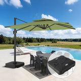 Patioslife Aegis Cantilever Umbrella with Reinforced Aluminum Ribs and Pole for Patios, Gardens & Decks