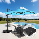 Patioslife Aegis Cantilever Umbrella with Reinforced Aluminum Ribs and Pole for Patios, Gardens & Decks