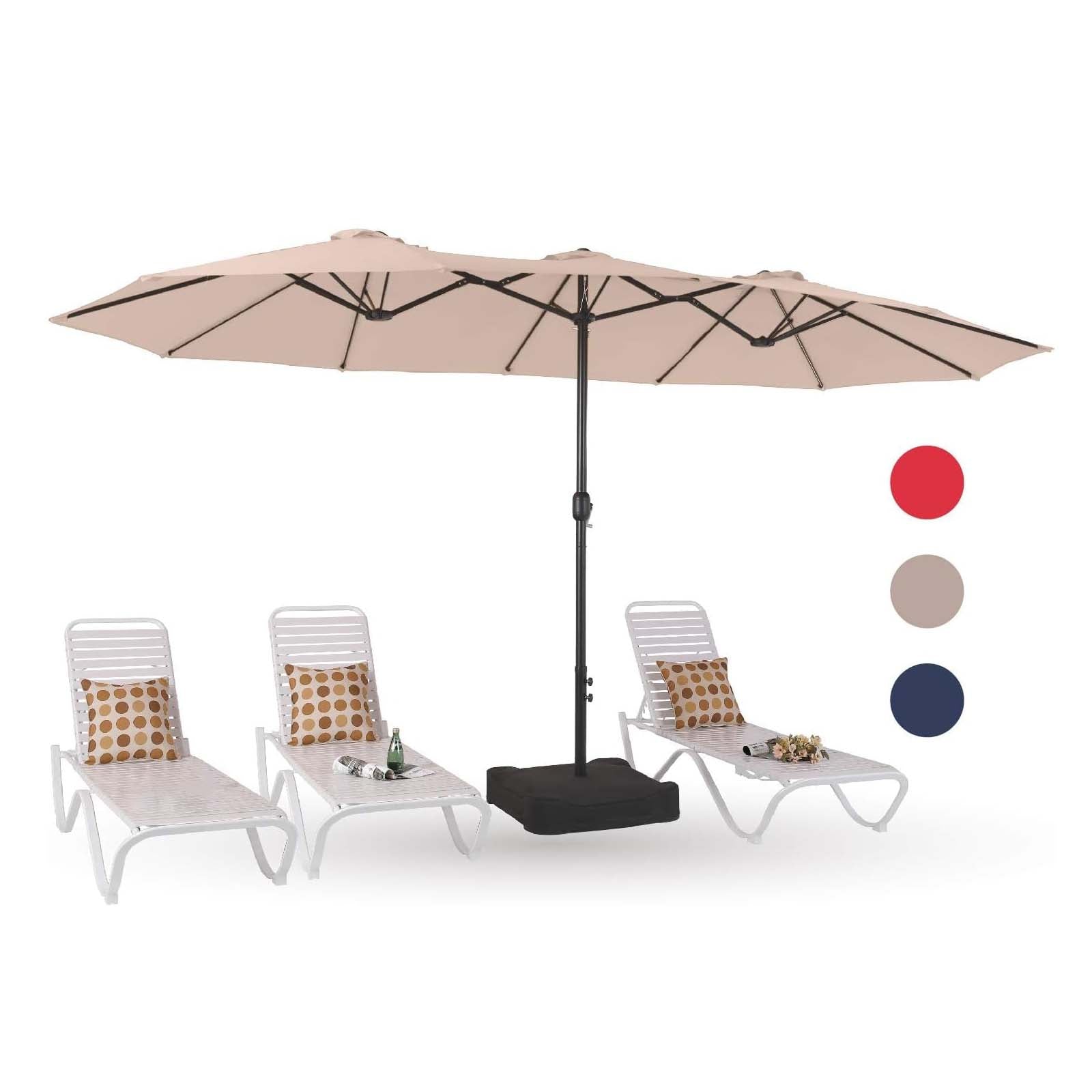 Patioslife 15'x 9' Double-Sided Patio Umbrella