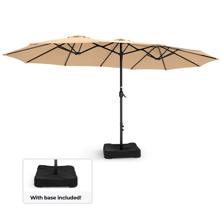 Patioslife 15'x 9' Double-Sided Patio Umbrella