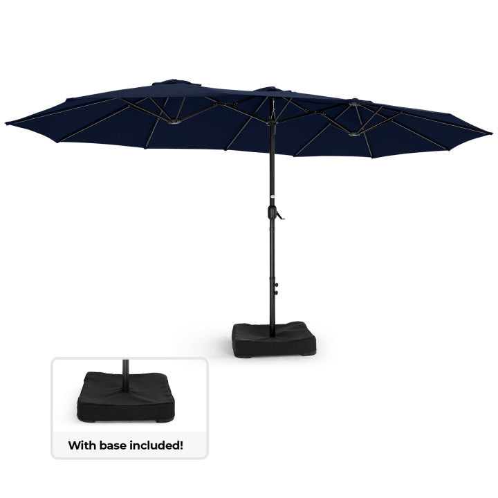 HOMSHADE Double-Sided 15ft Outdoor Umbrellas 