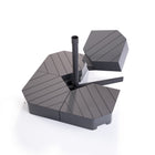 Patioslife 430 lbs (195kg) Heavy Duty Cantilever Umbrella Base for Aegis Series – 4-Piece Fillable Stand, Offset Parasol Base, Outdoor Patio Stability Support