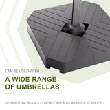 Patioslife 340 lbs Medium Base for Aegis Pro™ 10ft Round Cantilever Umbrella