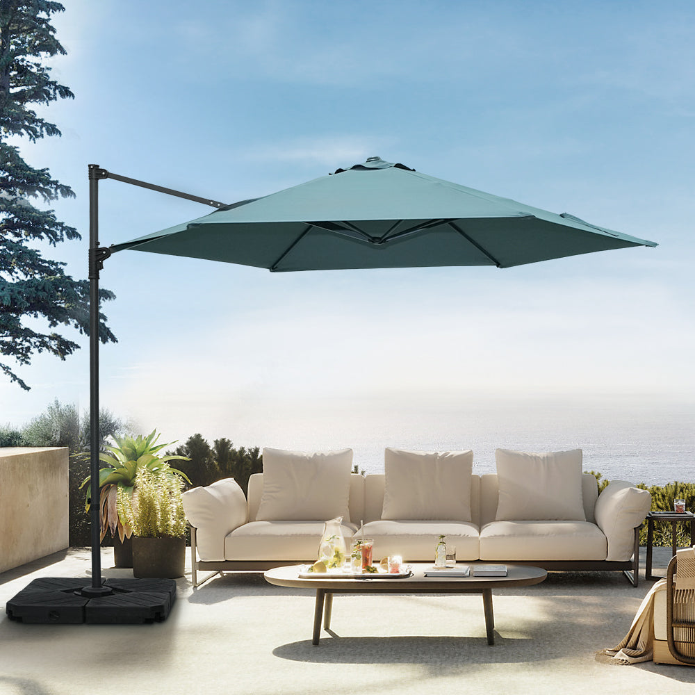 Patioslife Upgraded 10ft Cantilever Patio Umbrella