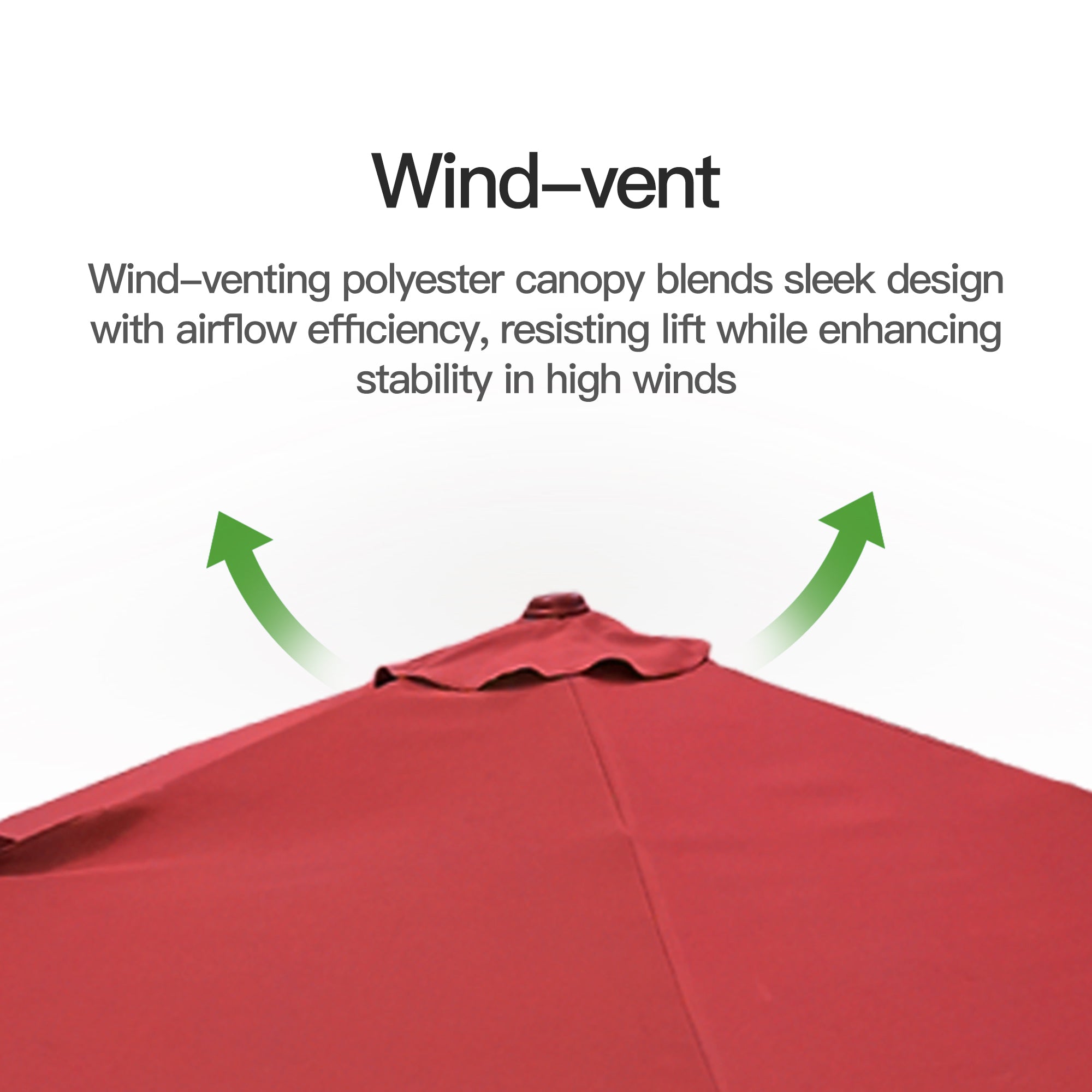 Patioslife Aegis Pro™ 10ft Round Cantilever Patio Umbrella with solar LED lights and Cover