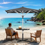 Patioslife 9ft, 10ft & 11ft Patio Umbrella – Round & Square Heavy Duty Aluminum Outdoor Market Umbrella with Double Vented Canopy