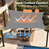 Patioslife Sun Shade Sail – UV Protection Outdoor Patio Canopy with Reinforced Edges