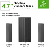 Patioslife Haven Luxury Hardtop Gazebo with 4.7” x 4.7” Reinforced Aluminum Posts, Built-In Drainage Gutters, Curtains & Netting for Patios & Backyards