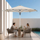 Patioslife 9ft, 10ft & 11ft Patio Umbrella – Round & Square Heavy Duty Aluminum Outdoor Market Umbrella with Double Vented Canopy