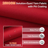 Patioslife Aegis Pro™ Cantilever Umbrella with Cross Metal Base, Reinforced & Powder-Coated Aluminium Ribs and Pole, Ideal for Garden & Patio