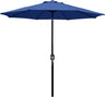 Patioslife Outdoor Market Breeze™ Patio Outdoor Umbrella with 8 Sturdy Ribs  Push Button Tilt and Crank