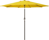 Patioslife Outdoor Market Breeze™ Patio Outdoor Umbrella with 8 Sturdy Ribs  Push Button Tilt and Crank