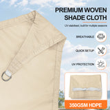 Patioslife Sun Shade Sail – UV Protection Outdoor Patio Canopy with Reinforced Edges
