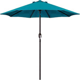 Patioslife Outdoor Market Breeze™ Patio Outdoor Umbrella with 8 Sturdy Ribs  Push Button Tilt and Crank
