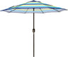 Patioslife Outdoor Market Breeze™ Patio Outdoor Umbrella with 8 Sturdy Ribs  Push Button Tilt and Crank