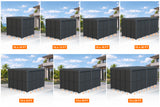 Patioslife Atlantic Series Aluminum Louvered Pergola Side Panel – Adjustable Louver Privacy Wall for Shade, Privacy & Airflow