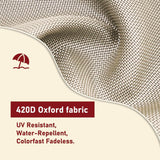 Patioslife Patio Umbrella Cover for 9–13 ft Cantilever Offset Umbrellas, Heavy Duty Waterproof Outdoor Parasol Cover with Zipper & Rod, UV Resistant