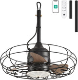 Patioslife Outdoor Ceiling Fans with Light for Patios,Waterproof Gazebo Fan with Remote Control Wet Rated Outdoor Hanging Fan for Pergola