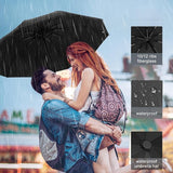Patioslife 46-Inch Large Windproof Travel Umbrella with 12 Ribs, for Commuting, Business, and Outdoor Use