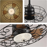 Patioslife Outdoor Ceiling Fans with Light for Patios,Waterproof Gazebo Fan with Remote Control Wet Rated Outdoor Hanging Fan for Pergola