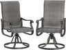 Patioslife Outdoor Swivel Dining Chairs for Lawn, Porch or Garden