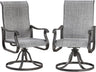 Patioslife Outdoor Swivel Dining Chairs for Lawn, Porch or Garden