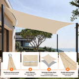 Patioslife Sun Shade Sail – UV Protection Outdoor Patio Canopy with Reinforced Edges