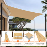 Patioslife Sun Shade Sail – UV Protection Outdoor Patio Canopy with Reinforced Edges