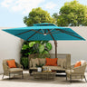 Patioslife Aegis Pro™ Premium Heavy-Duty Cantilever Umbrella with LED Strip Lights & Cover – 360° Rotation, Double-Top, Wind-Resistant for Outdoor Living