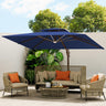 Patioslife Aegis Pro™ Premium Heavy-Duty Cantilever Umbrella with LED Strip Lights & Cover – 360° Rotation, Double-Top, Wind-Resistant for Outdoor Living