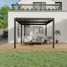 Patioslife Atlantic™ |10 x 10ft Aluminium Louvered Pergola with Adjustable Roof, Modern Outdoor Shade Structure for Garden, Deck & Patio