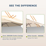 9ft Motorized Patio Umbrella – Remote Control, Easy Tilt Adjustment & Optional Base for Garden, Deck or Poolside Shade