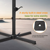 Patioslife Aegis Pro™ Cantilever Umbrella with LED Lights, Fibreglass Ribs & Powder-Coated Aluminium Pole — Perfect for Garden & Patio