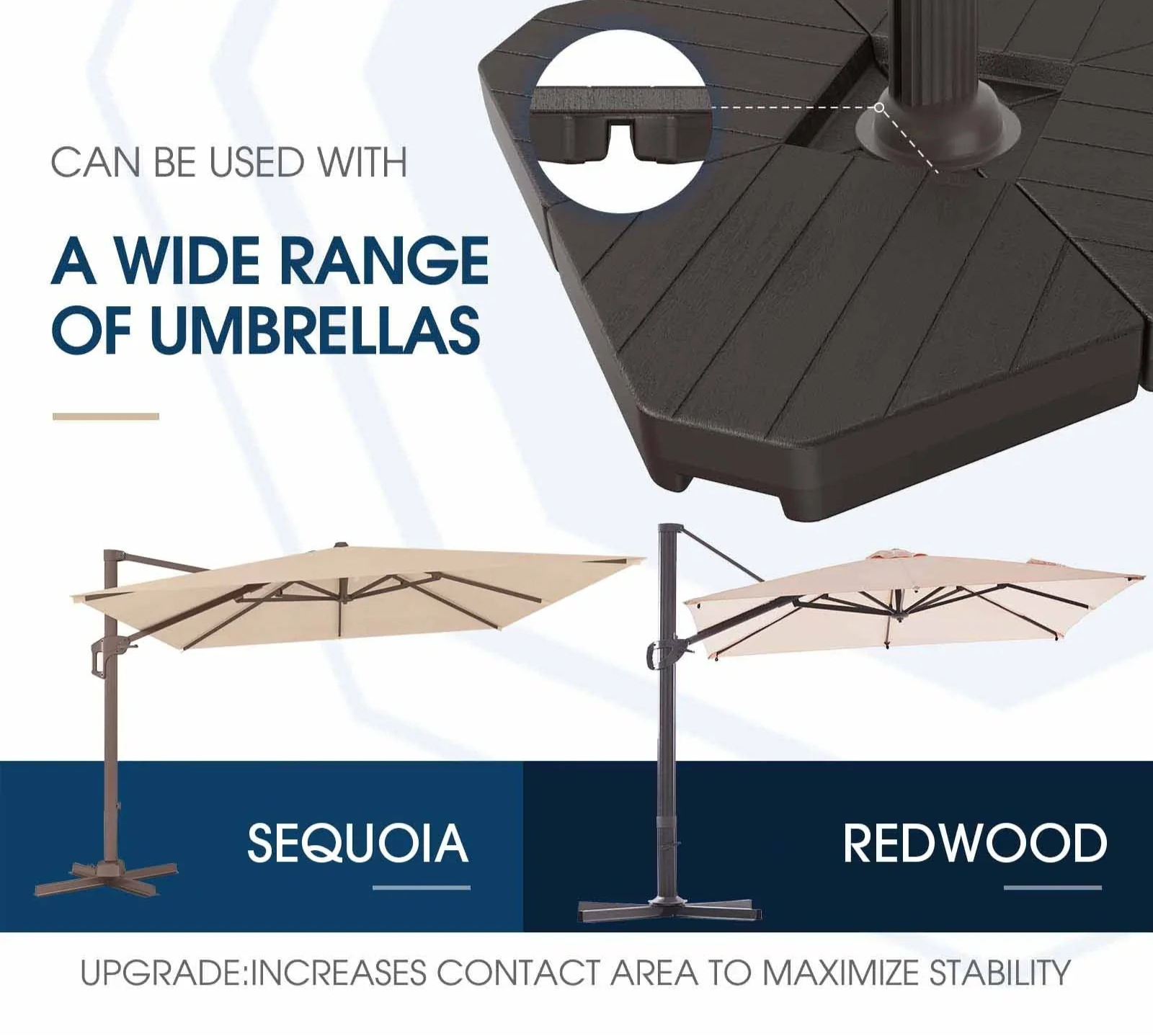 Patioslife  Large Base for Cantilever Umbrella