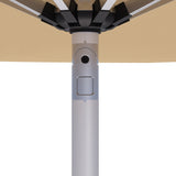 9ft Motorized Patio Umbrella – Remote Control, Easy Tilt Adjustment & Optional Base for Garden, Deck or Poolside Shade