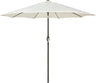 Patioslife 7.5ft creamy white patio umbrella with crank tilt for outdoor dining table and backyard shade