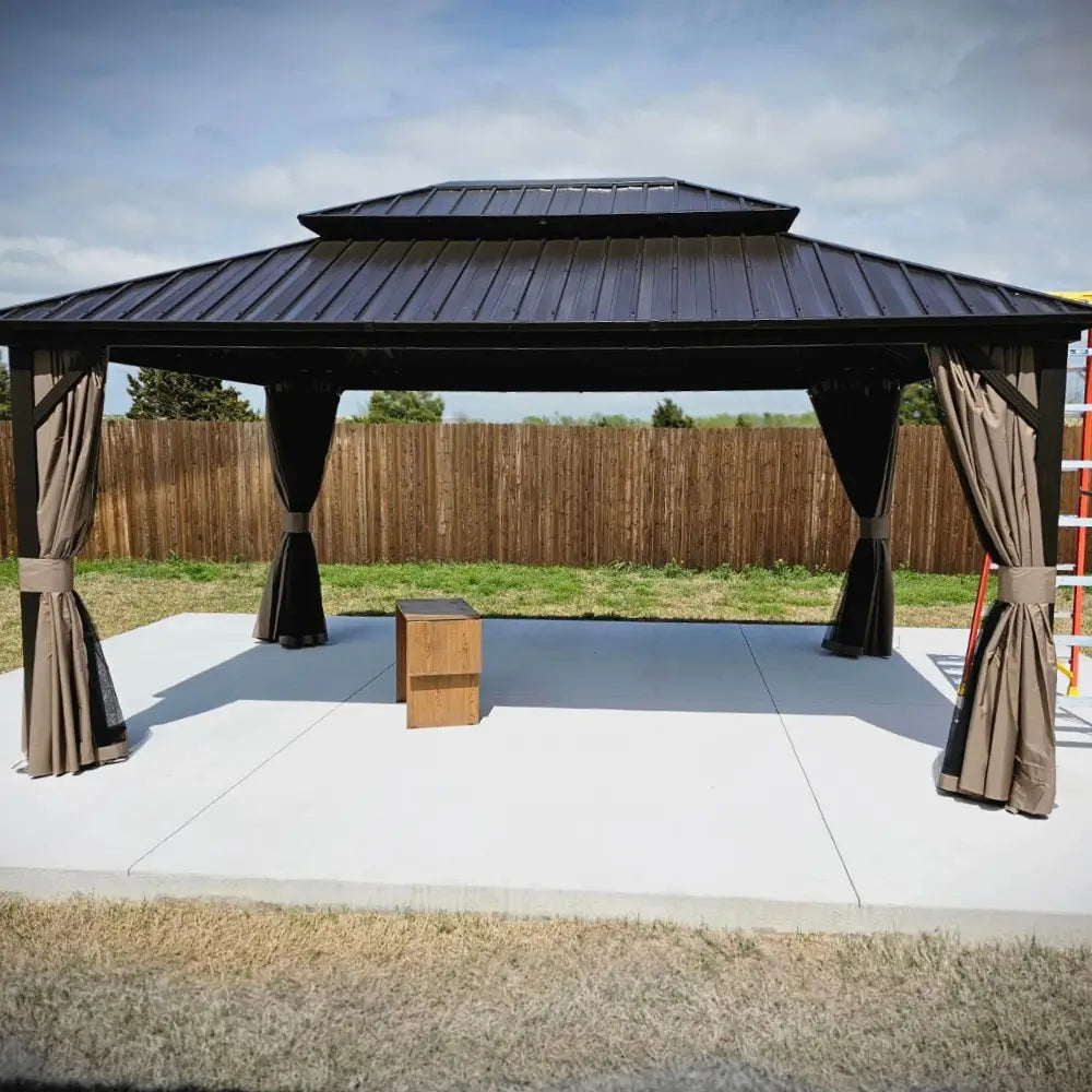 Hardtop Gazebo Classic W/ Netting & Curtain